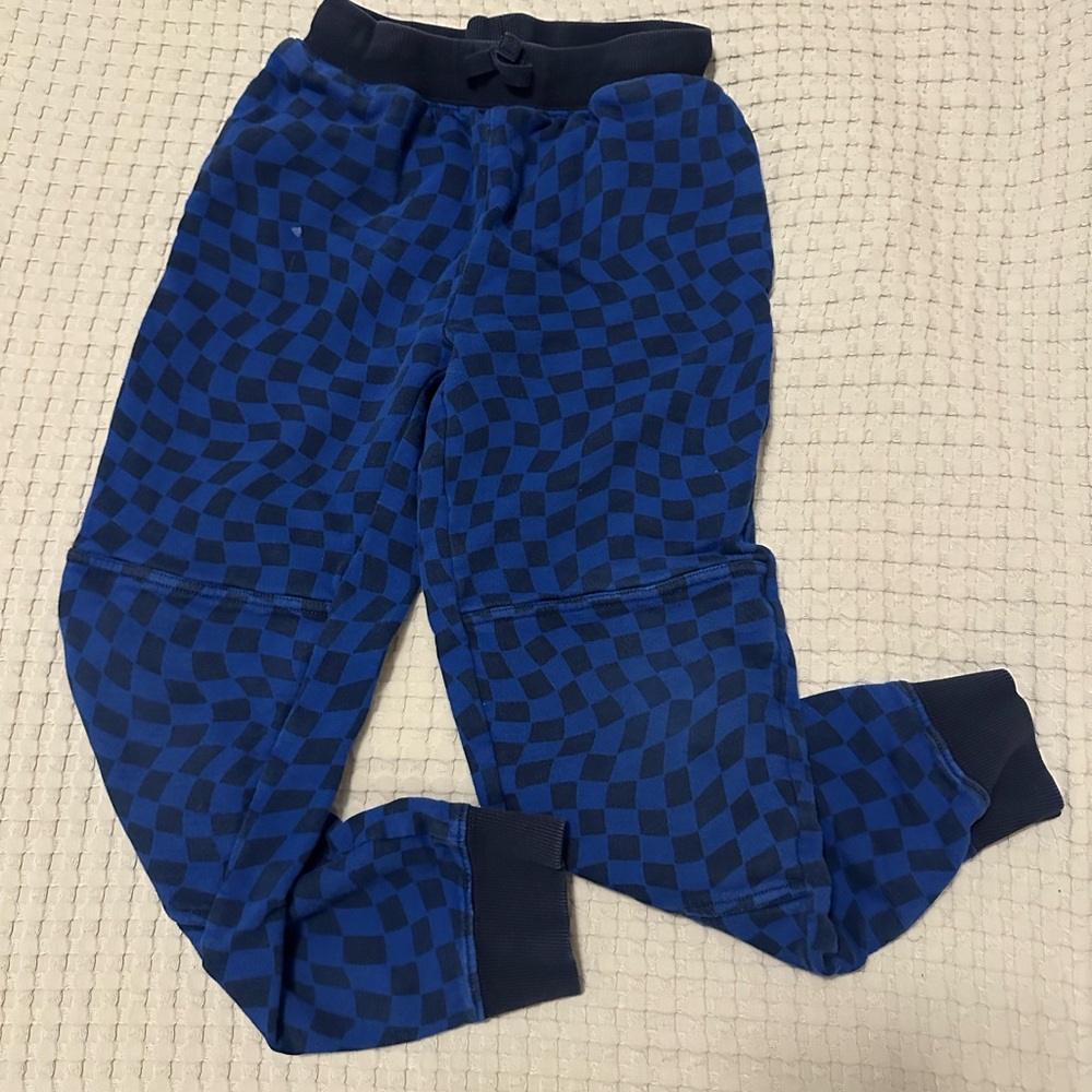 Hanna Andersson Blue Checkered Joggers